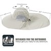 TooToo Mens Neck Flap Hat Wide Brim Unisex Hiking Fishing