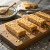 Sesame Crunch Bars, 1 Pound Bulk Bag, Honey Sesame Individually