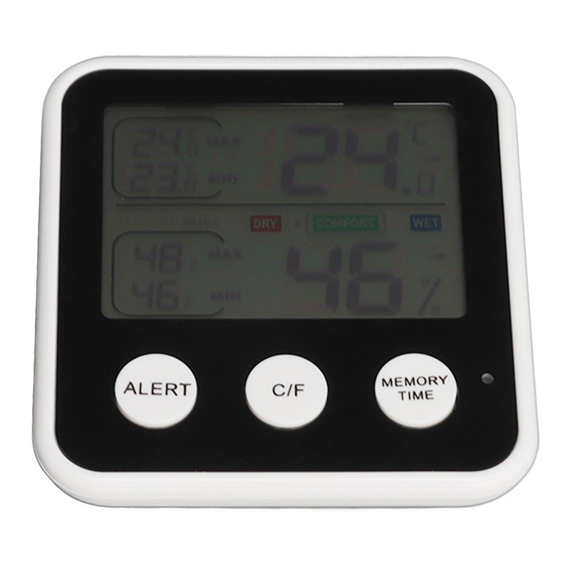Room Thermometer 3.7in LCD Display High Accuracy Comfort Level Indicator