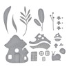 Spellbinders Mushroom Mansion Etched Dies, Metal