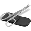 Left-Handed Nail Scissors 9 cm Curved Cutting Surface with Case