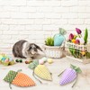 SilTriangle 24 Pcs Easter Carrot Shaped Treat Bags Easter Basket