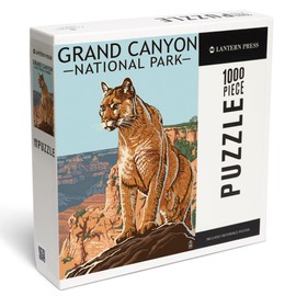 Lantern Press 1000 Piece Jigsaw Puzzle, Grand Canyon National Park, Mountain Lion