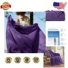 Luxury Cooling Waffle Weave Throw Blanket - Soft Bamboo Cotton,