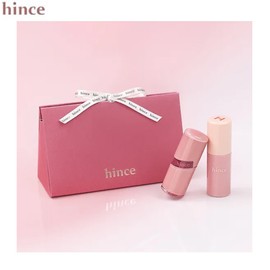 HINCE Raw Glow Gel Tint + Liquid Cheek Set 3items, Tint#$%Cheek:05 Hibiscus-04 Husky Mauve