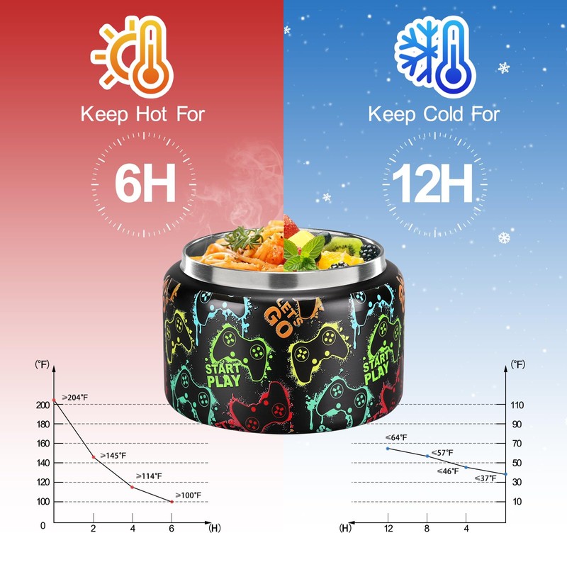 MAISON HUIS 8oz Soup Thermo Wide Mouth Vacuum Insulated Food