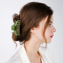 Pack of 4 Large Plastic Non-Slip Hair Clips for Women, Firmly Attached and Used for Long Hair by Women and Girls