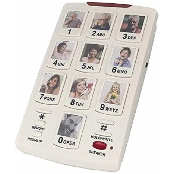 Unbranded Big Button Amplified Speakerphone Photo Frame Picturephone with Speed