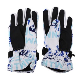 Outdoor Skiing Gloves Anti Slip Thickened Thermal Gloves Cycling Waterproof Touchscreen Full Finger Gloves White
