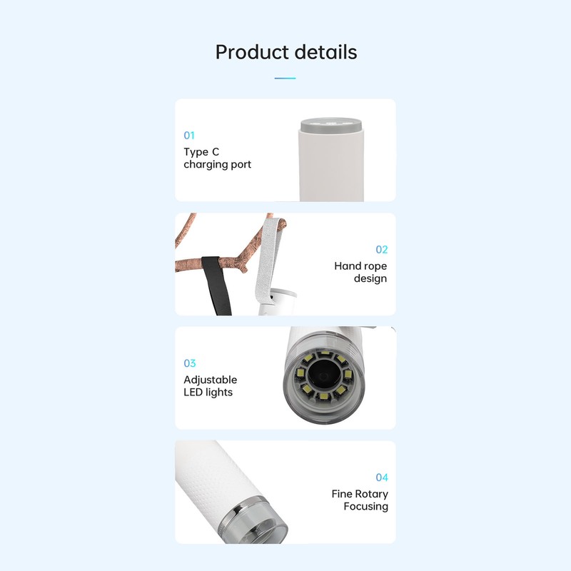 Wireless Digital Microscope 50X to 1000X Magnification 1080P High Definition