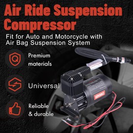 CNRAQR 150PSI Heavy Duty Air Train Horn/Air Ride Suspension Compressor with 1/4NPT 12V for Car Horns/Pneumatic Suspension Systems/Pneumatic Tools/Car Tires/Motorcycle Tires