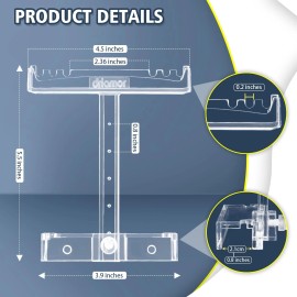 Driamor Aquarium Light Riser Adjustable, Clear Acrylic Fish Tank LED Light Stand Aqua...