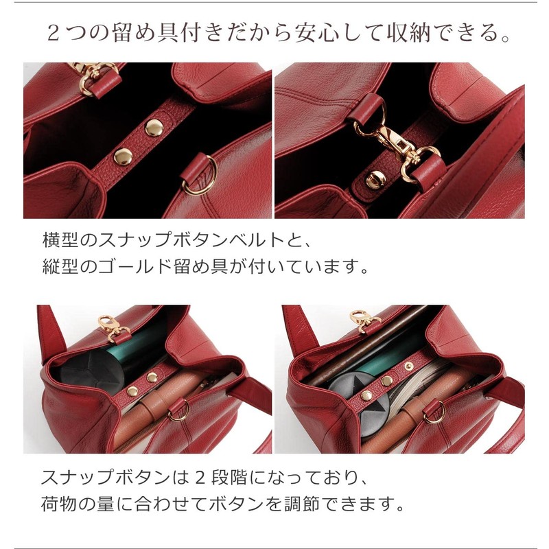 Sankyo Shokai Women's Leather Genuine Leather Cube Bag Mini Bag,