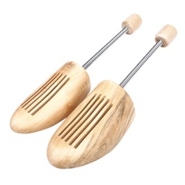 Eruceky 1 pair of wooden shoe stretchers, premium wooden shoe stretchers, excellent moisture absorption, wrinkle protection, kink protection, shoe stretcher for men and women, yellow