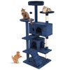 FDW Cat Tree 54in Cat Tower Multi-Level Durable Cat Scratching