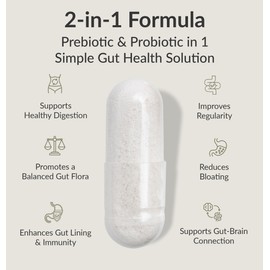 BIOptimizers Probiotic Breakthrough – Lactobacillus Plantarum OM Probiotics & Prebiotics Health Supplement for Gut, Digestive & Immune Support Probiotics for Women Men Elderly– 120 Vegan Capsules