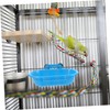 Hohopeti Parakeet Bathing Tub Durable Hanging Bird Bathtub Accessory for
