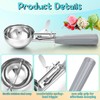 Reallnaive 3 Pcs Release Cookie Scoops Ice Cream Scooper with