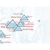 Colorado Ski Resorts Map 18x24 Poster (White & Light Blue)