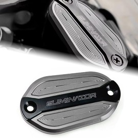 FOR Eliminator 400 450 500 2023 2024 Cylinder Head Motorcycle Accessories Modified Front Brake Oil Bottle Cup Cover Clutch Cylinder Oil Tank Cover Eliminator Minator 400 450 (Silver)