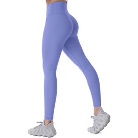 Sunzel Sunzfly Leggings for Women, High Waisted Yoga Pants, Squat Proof, Buttery Soft for Workout, 28" Leggings (Small, Periwinkle)