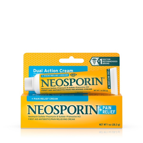 Neosporin + Pain Relief Cream - 1 oz, Pack of 5