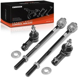 A-Premium Set of 4, Front Inner Outer Tie Rod End Kit, Compatible with Hyundai Santa Fe 2001 2002 2003 2004 2005 2006