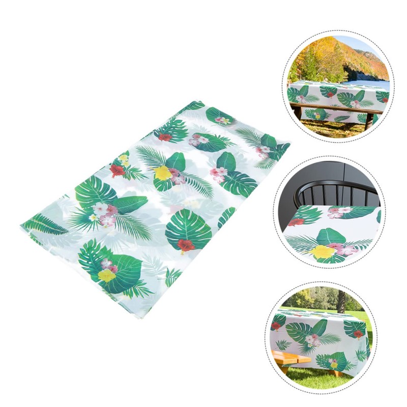 LABRIMP Elegant Tropical Palm Leaf Tablecloth Party Home Decor for
