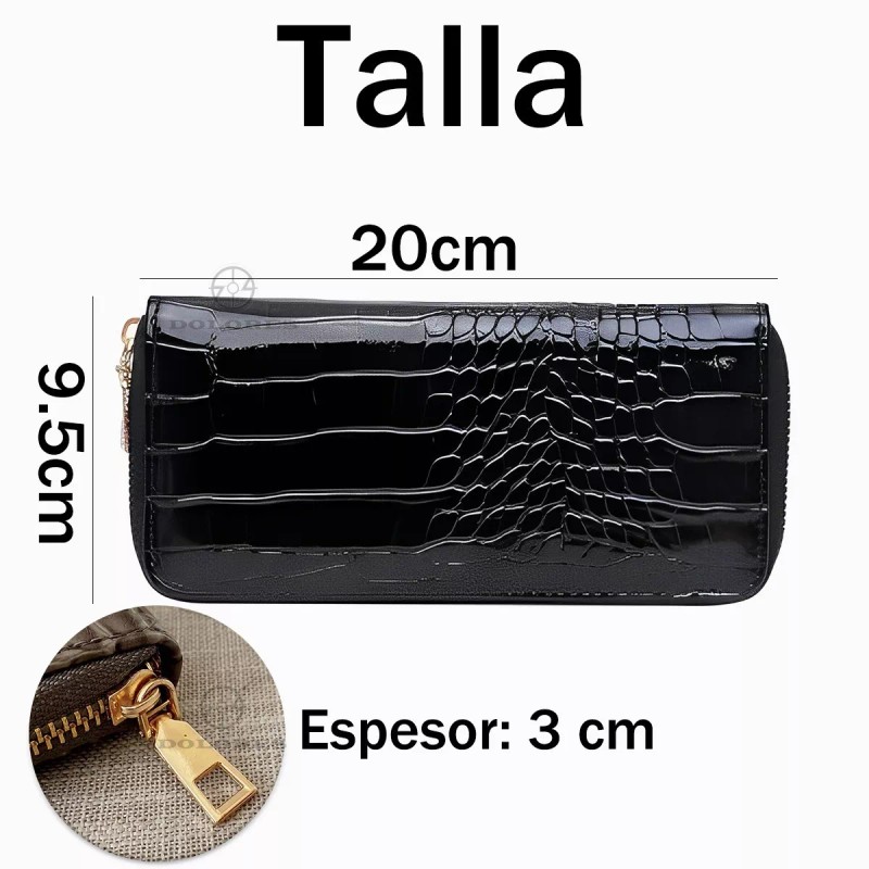 Dolores Cartera Para Mujer Cremallera Con Tarjetero Y Porta Celular