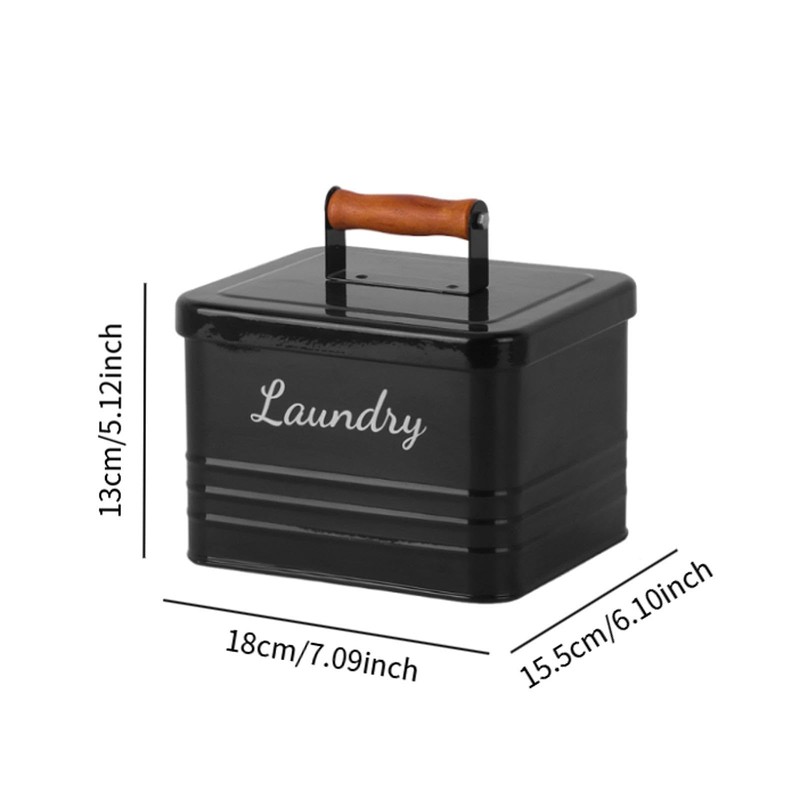 WeiLaiKeQi Portable Laundry Pods Dispenser with Wooden Handle for Home