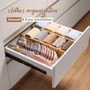 Bamboo Drawer Dividers with Inserts kitchen drawer organizer Adjustable Expandable