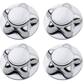 4 Packs 7" Center Cap with 5-Lug Steel Wheel Chrome for Ford 1997-2003 F150 F-150 97-02 Expedition Center HubCap