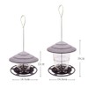 Hanging Bird Feeder with Stand, Weatherproof, Hanging Bird Feeder, High