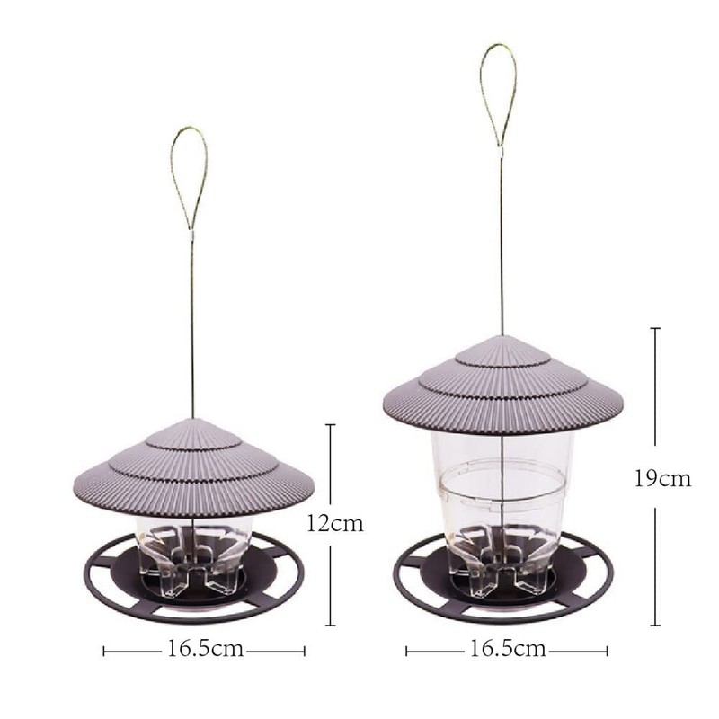 Hanging Bird Feeder with Stand, Weatherproof, Hanging Bird Feeder, High