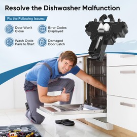 WD01X29878 Dishwasher Door Latch Compatible with GE and Hotpoint, Replaces WD01X27701 4979622 PD00072017 AP7176296 PS16659468 EAP16659468 265D1214G004 EG-380944