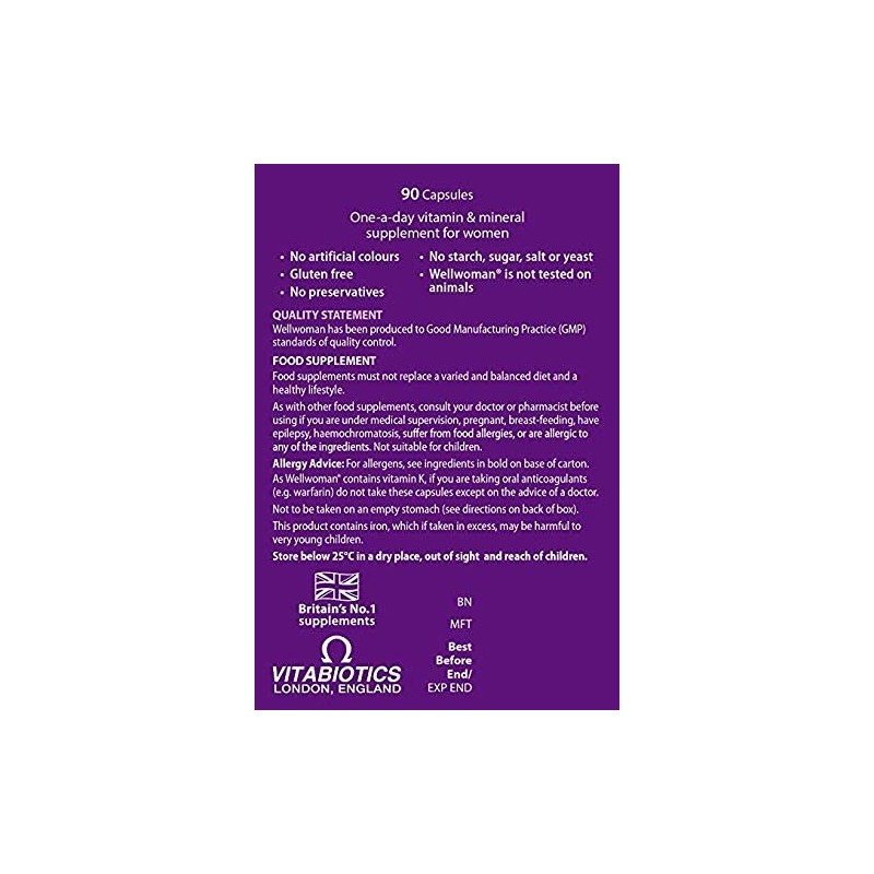 Vitabiotics Wellwoman Wellwoman 90 Tablets