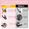Soft Mesh Dog Muzzle with Reflective Adjustable Strap, Lightweight Muzzle