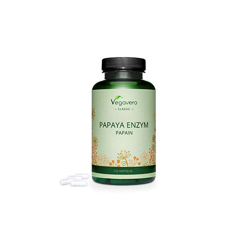 Papaya Enzyme Vegavero® | 1500mg Papain | 100% Natural: Carica