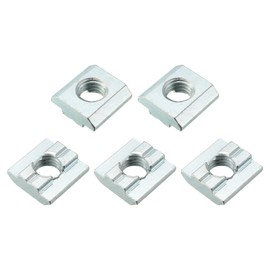 METALLIXITY Sliding T Nut M8 Thread 5 Piece Carbon Steel T-Groove Nut Fastener for 3030 Series Aluminum Profile