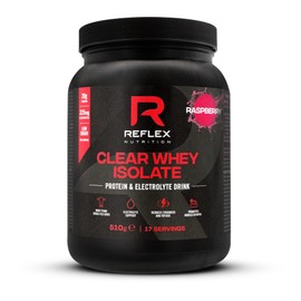 Reflex Nutrition Clear Whey Isolate | Whey Isolate Protein Powder | 20g Protein | 510g | Raspberry