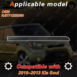 TODO Front Right Side Door Side Body Guard Molding Trim Compatible with Kia Soul 2010-2013 (Front Right Side)