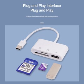 Wansurs [2 Pack] SD Card Reader for Android, Micro SD Card to USB Adapter, USB C SD Card Reader for Camera Memory Card Reader, Wansurs SD Card Reader for PC Phone Pads