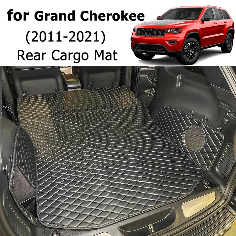 7DEEKEI for 2011-2021 Jeep Grand Cherokee Trunk Mat and Rear