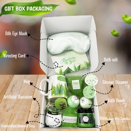 Thinking of You Unique Gifts, 12 Pieces Birthday Gifts Care Package for Women, Relaxing Spa Basket Box Gift Set for Her Mom Sister Best Friends