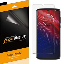 (6 Pack) Supershieldz for Motorola Moto Z4 Screen Protector, High Definition Clear Shield (PET)
