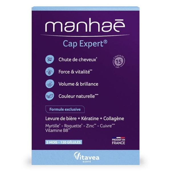 Nutrisanté Laboratoires Vitavea Manhaé Cap Expert 120 gélules