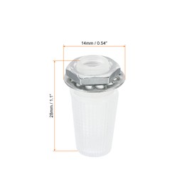 PATIKIL Lighting Cord Grips Connector, Carbon Steel Light Cable Glands, 10Pcs for Wiring Hanging Light Ceiling Pendant Lamp, Clear