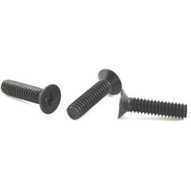 8-32 x 7/8" Machine Screws/Phillips/Flat 100 Head / 18-8 Stainless Steel/Black Oxide / 1,000 Pc. Carton