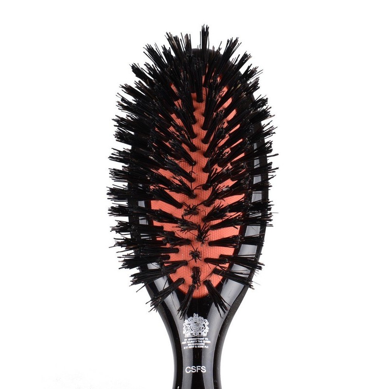 Kent Medium Pure Soft White Bristle Cushioned Brush - CSGM