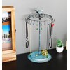 Golden Turquoise Bird Rotating Necklace Holder Bracelet Stand/Jewelry Organizer/Jewelry Tree